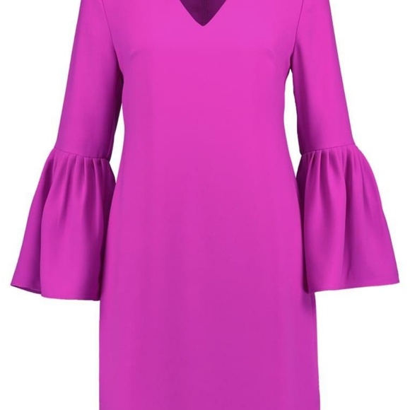 Banana Republic Bell-Sleeve Purple Magenta Dress - Picture 8 of 8